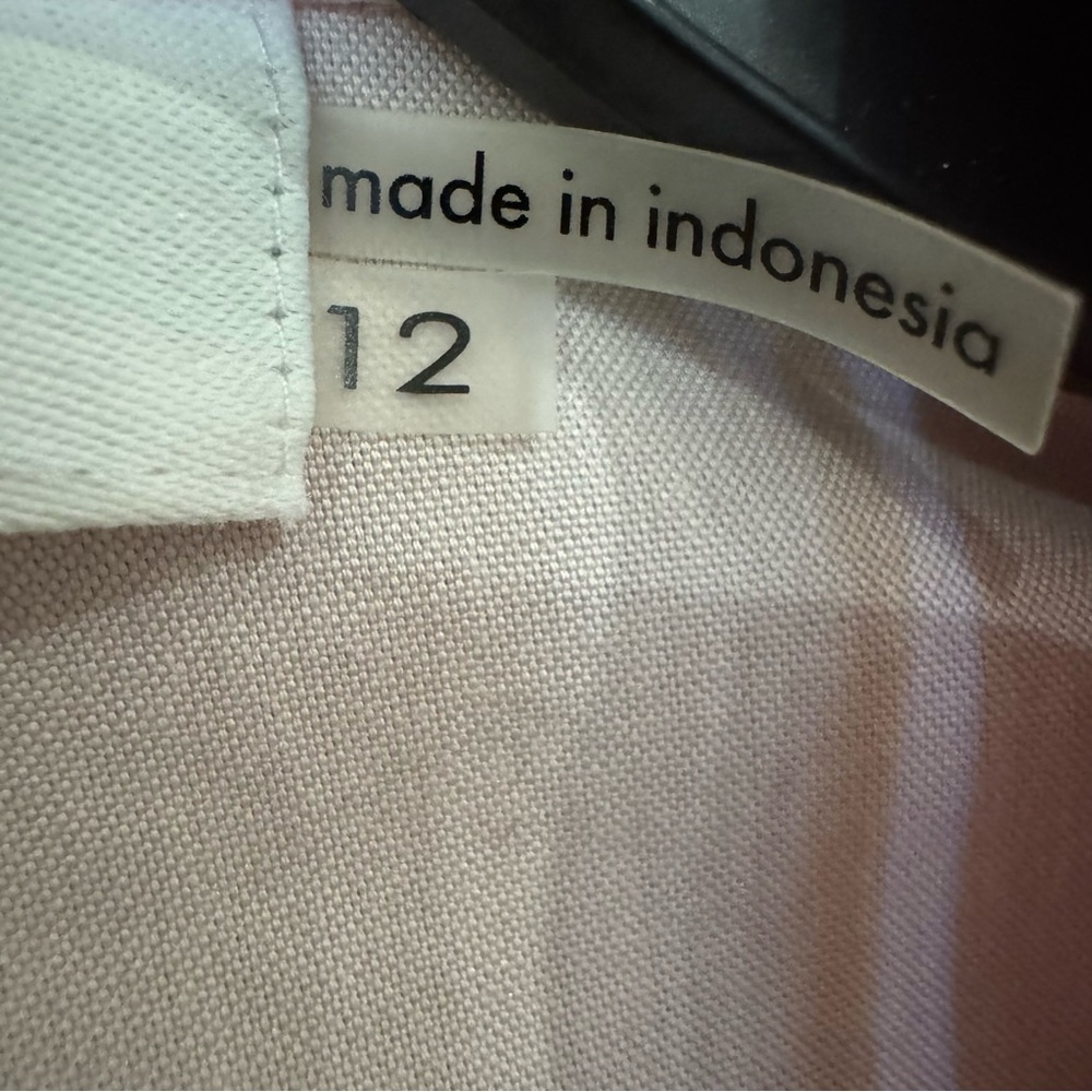 Calvin Klein Light Pink Sleeveless Women's 12 (L/XL) Shirt Blouse 100% Cotton - Picture 4 of 8